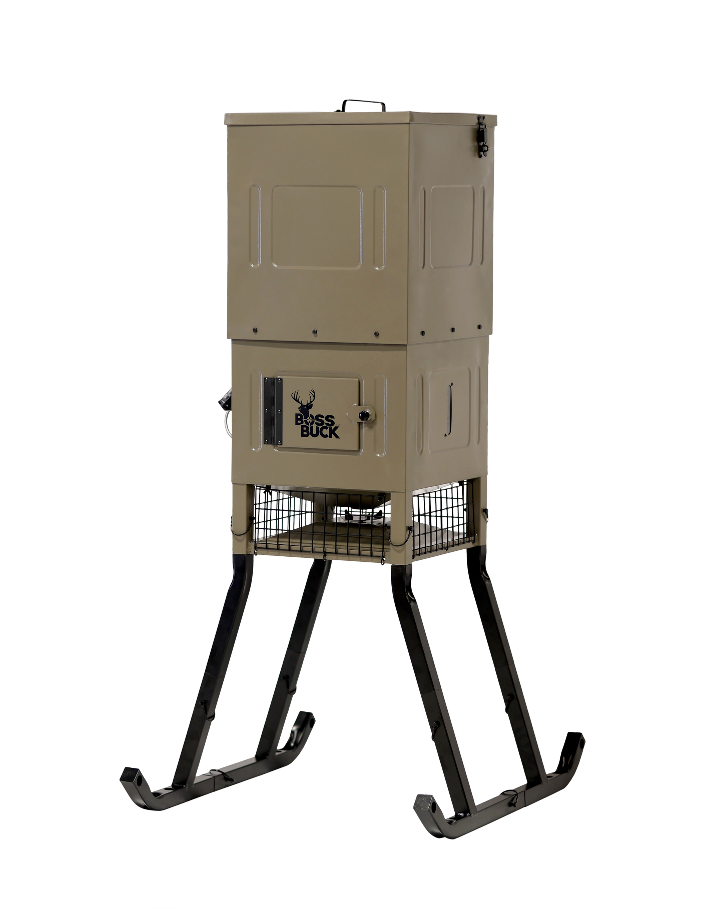 BB Stand & Fill Sled 300lb Deer Feeder w/ Solar – Easy Fill Design