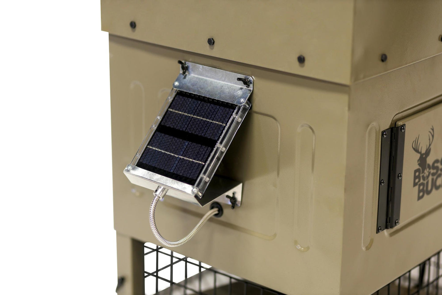 BB Stand & Fill Sled 300lb Deer Feeder w/ Solar – Easy Fill Design
