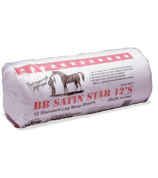 Made of cotton fibers bonded with an exclusive glazene finish. This serves as a therapeutic wrap and also offers excellent protection when used as a shipping wrap. Each package contains twelve 30" x 36" sheets.