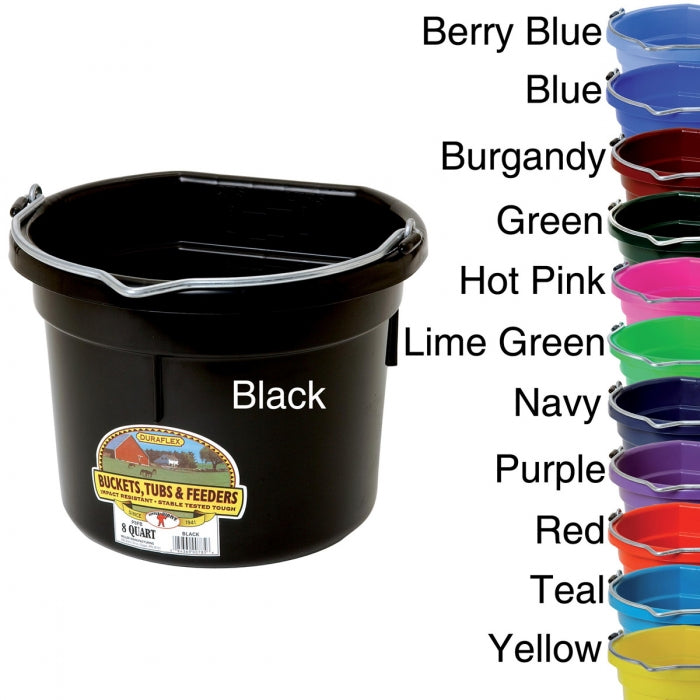 Little Giant 8 Quart Plastic Bucket - Black