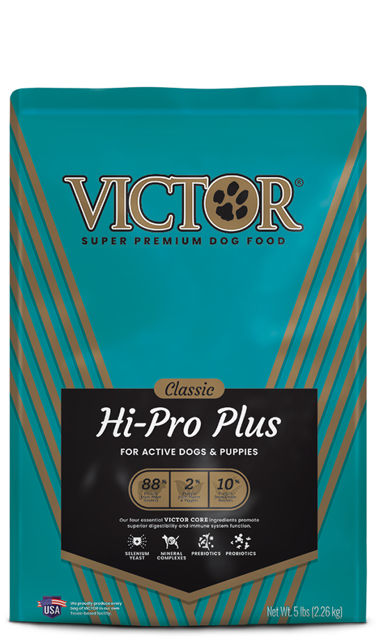 Victor dog top food serving size