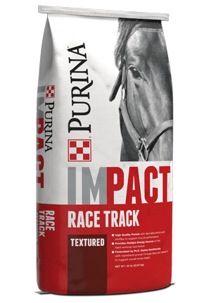 Purina Impact R/T 14% Sweet Textured Race Track 50LB