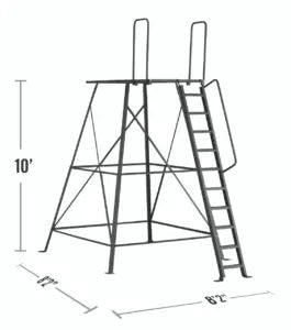 Muddy Bull 10ft Ladder – Extension for 6x6 Blind