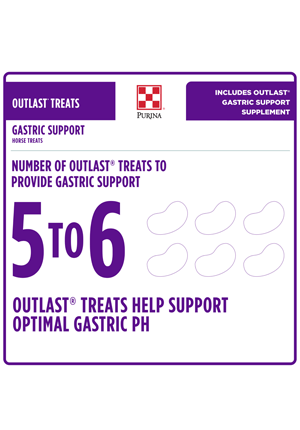 Purina Outlast Gastric Support Horse Treat Supplement 3.5lb