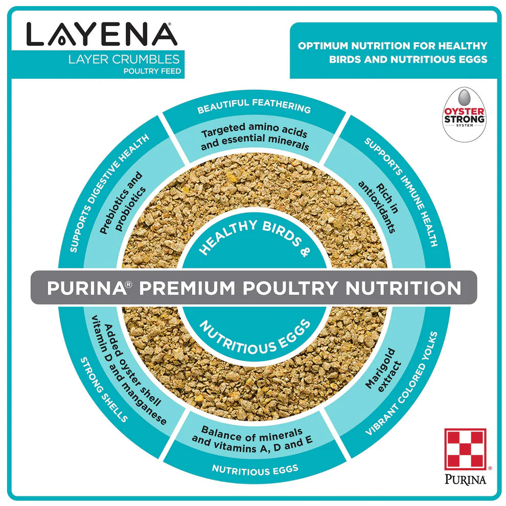 Purina Layena Crumbles 50Lb