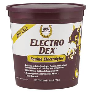 America's original equine electrolyte supplies the electrolytes active horses may lose in training or competition. Delivers sodium, calcium, potassium and trace minerals to maintain body fluids which are often depleted during periods of stress.