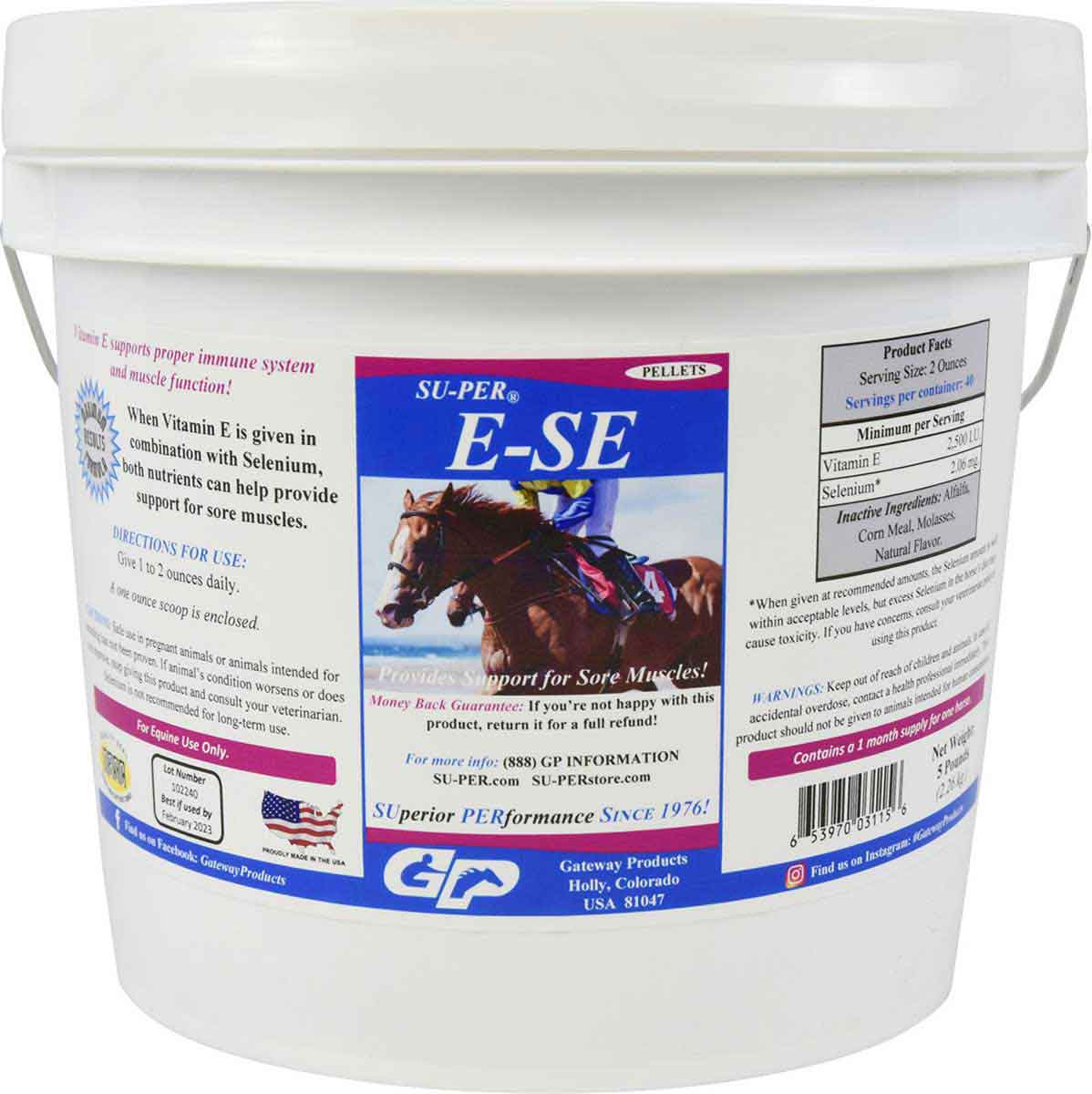 Su-per E-SE (Vitamin E & Selenium) Powder 4LB