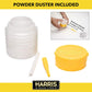 Harris Diatomaceous Earth Food Grade 2 lb powder is listed with the Organic Research Minerals Institute and is composed of ground freshwater diatomaceous earth. The bag includes a complementary powder duster for easy application. The powder is NOT approved by the EPA as an insect killer for roaches, bed bugs, ants, fleas, silverfish, scorpions or any other insect. 