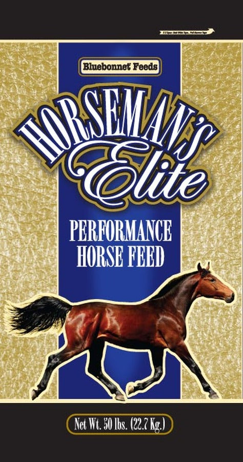 Horseman’s Elite Senior Care is a high quality feed designed for senior horses & horses of all ages that have difficulty chewing. This feed is designed to provide quality protein and calories along with prebiotics, probiotics, and balanced vitamin & mineral levels.