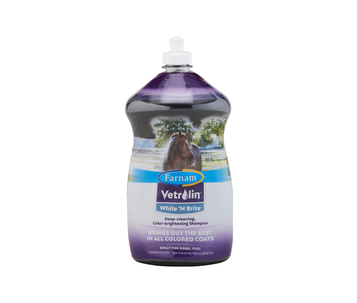 Vetrolin White 'N Brite Deep-Cleaning, Color-Brightening Shampoo 32OZ