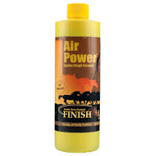 Air Power™ is an all-natural aid in the relief of minor coughs due to irritation. This all-natural formula uses ingredients such as Honey, Menthol, Eucalyptus Oil, Lemon Juice, Aloe Vera, Apple Cider Vinegar, and Ethanol to help stop a horse’s cough.