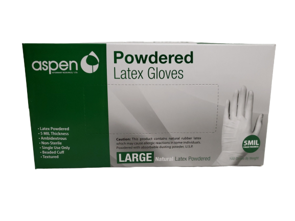 LATEX GLOVES LARGE