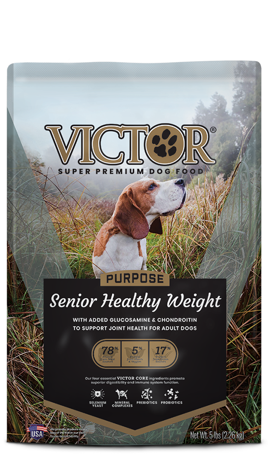 Victor Senior Healthy Weight Dog Food 40LB Cook Feed Outdoor