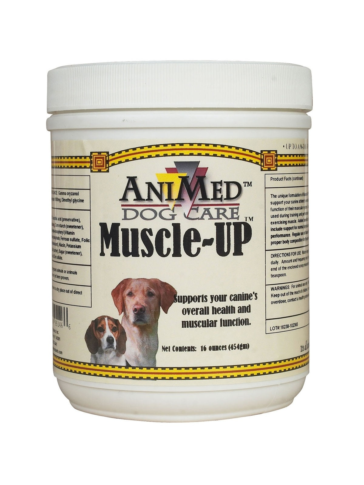 Muscle up 2025 dog supplement